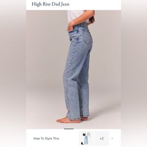 Abercrombie and Fitch High Rise Dad Jeans